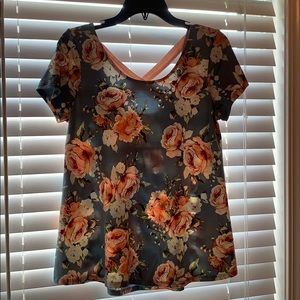 Floral print blouse
